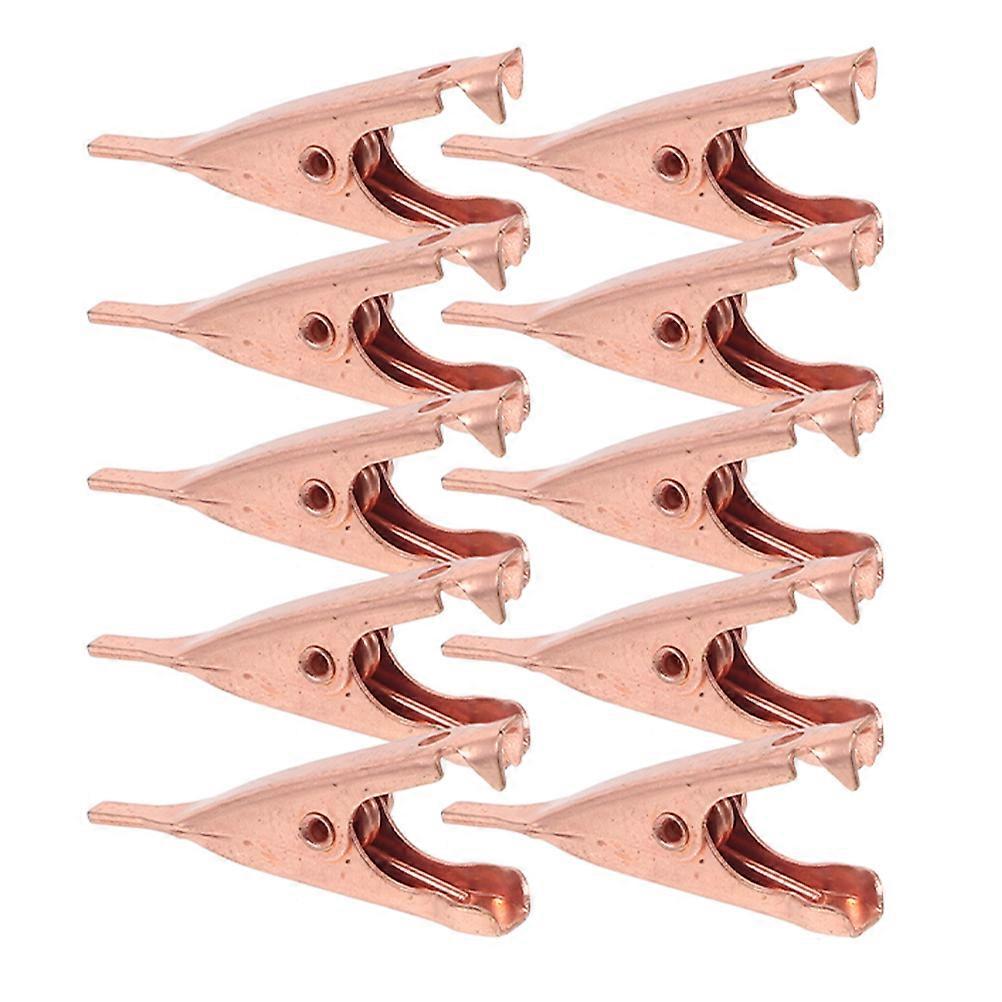 10pcs Metal Clips Spring Clamps Small Size for Temporary Electrical Connections Ideal for Soldering and Testing Wires