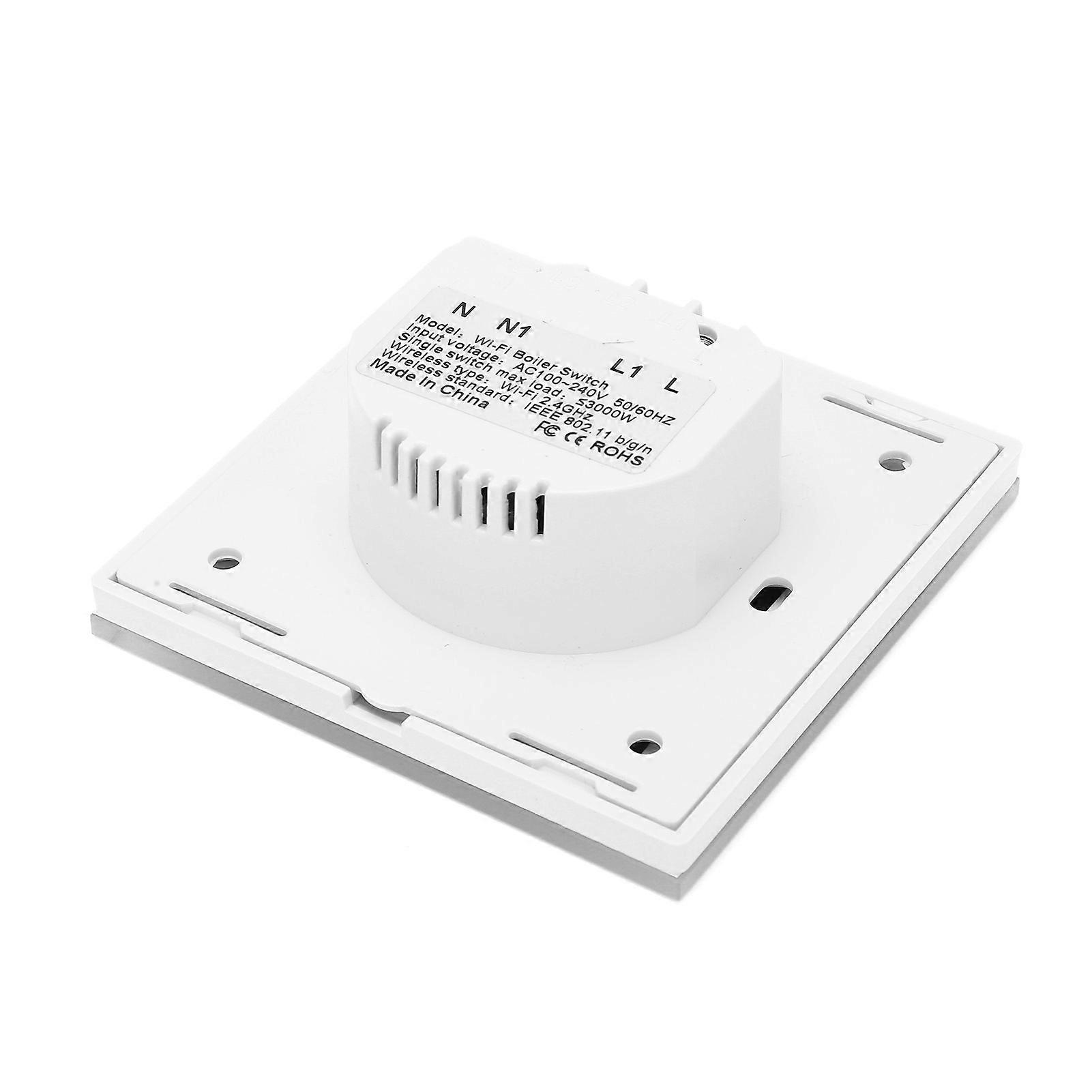 Smart Touch Electric Water Heater Switch WiFi High Power for TUYA 16A 110‑240V for Hotel