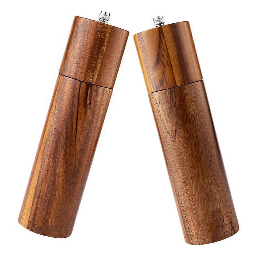 Manual Pepper Mill and Salt Grinder Set – Refillable, Stylish Kitchen Essential for Home Cooking