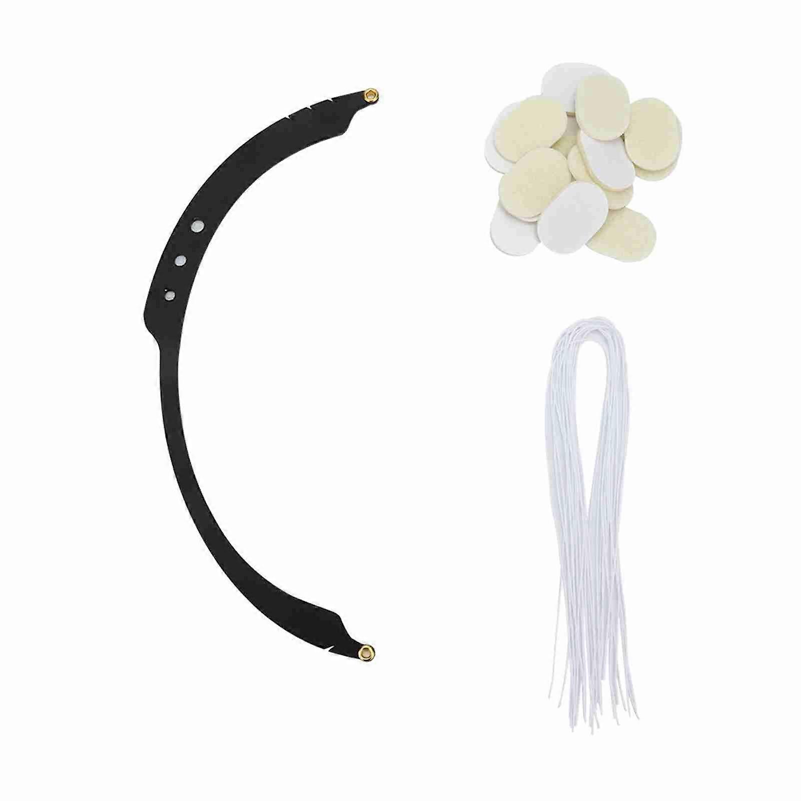 Microblading Line Marker Ruler Eyebrow Tattoo Measuring Tool With 10pcs Thread Lines (Black)