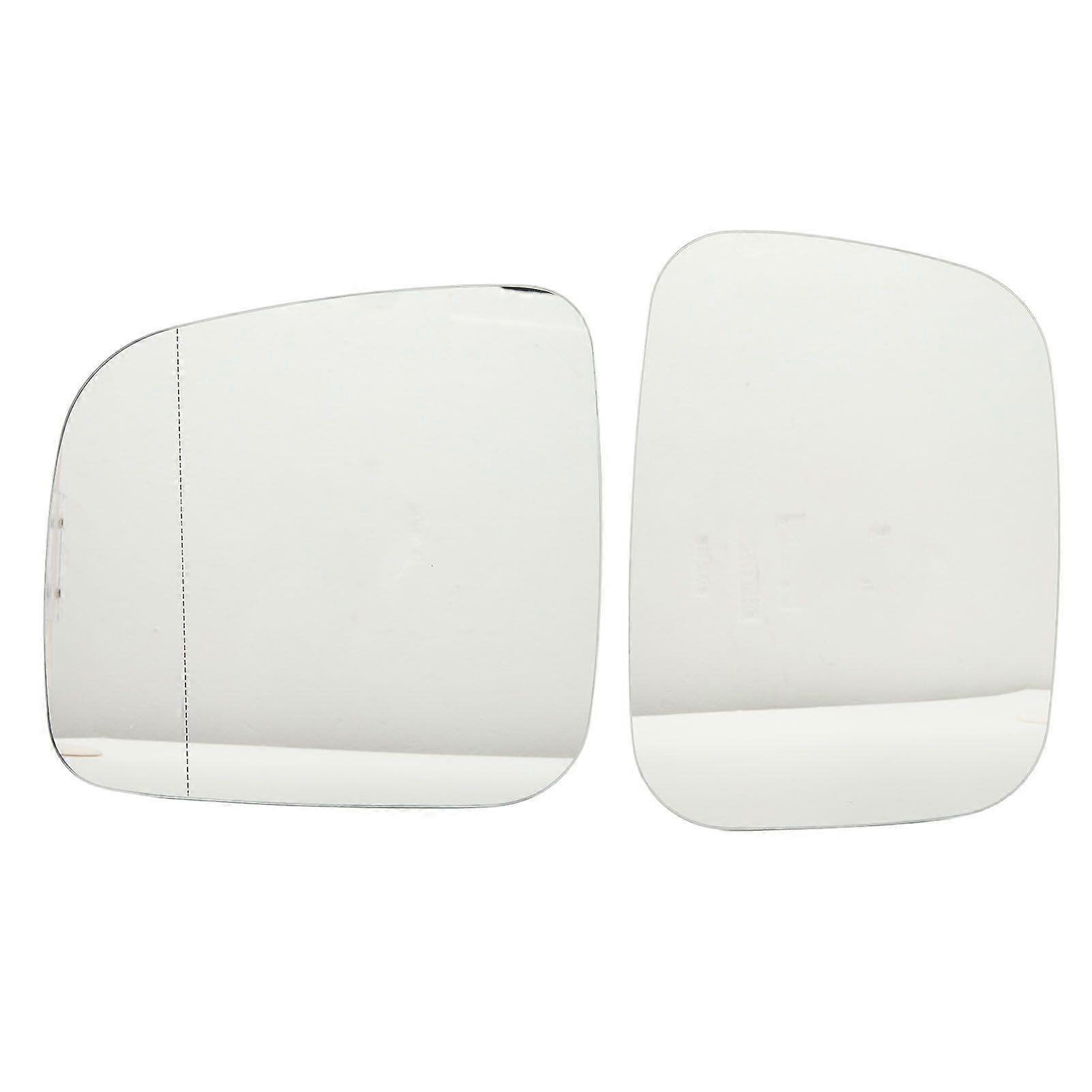 1 Pair Rearview Mirror Heated Glass 7E1857522 Left Right Replacement for Multivan Transporter Pre?Facelift T5 2003 to 2009