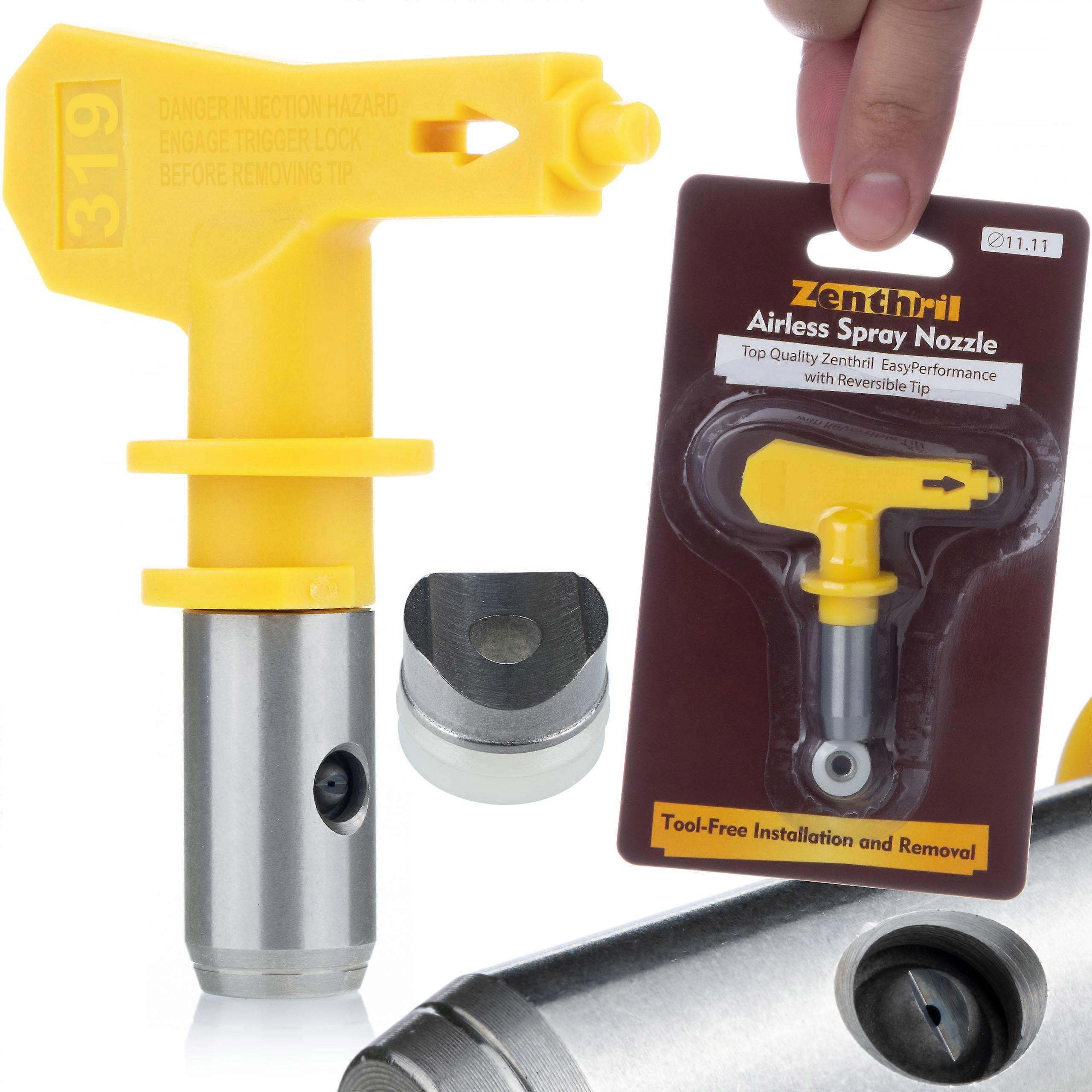 Zenthril High Pressure Paint Nozzle Model 319 | Spray width 15Cm | Compatible with Graco, Wagner, Titan
