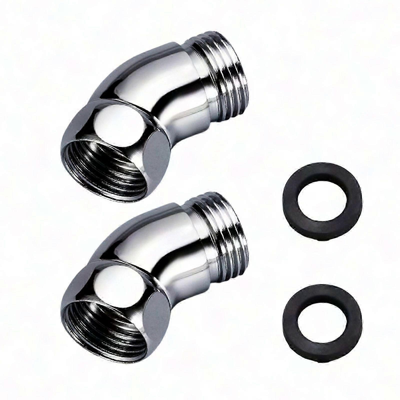2-Pack 135 Adjustable Shower Elbow Joints With Angle Control