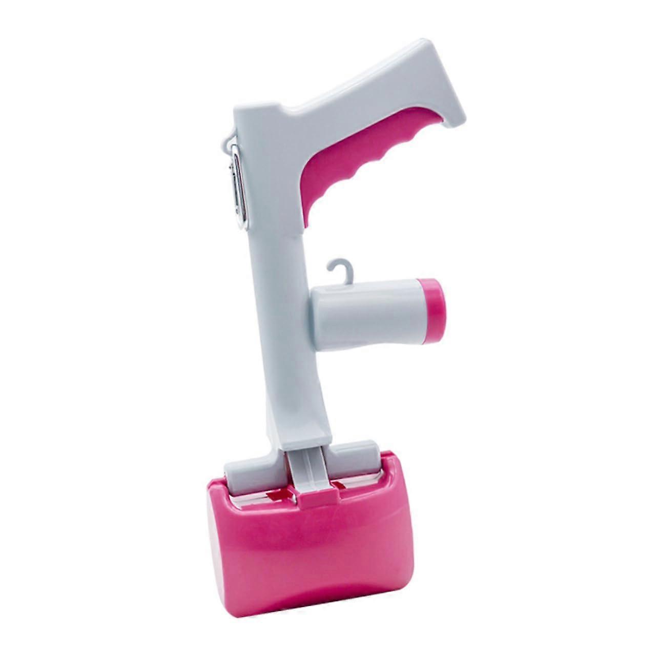 Dog Waste Scoop with Long Plastic Handle for Pet Waste Disposal, Versatile Poop Picker for Outdoor Use, Rosy Brand