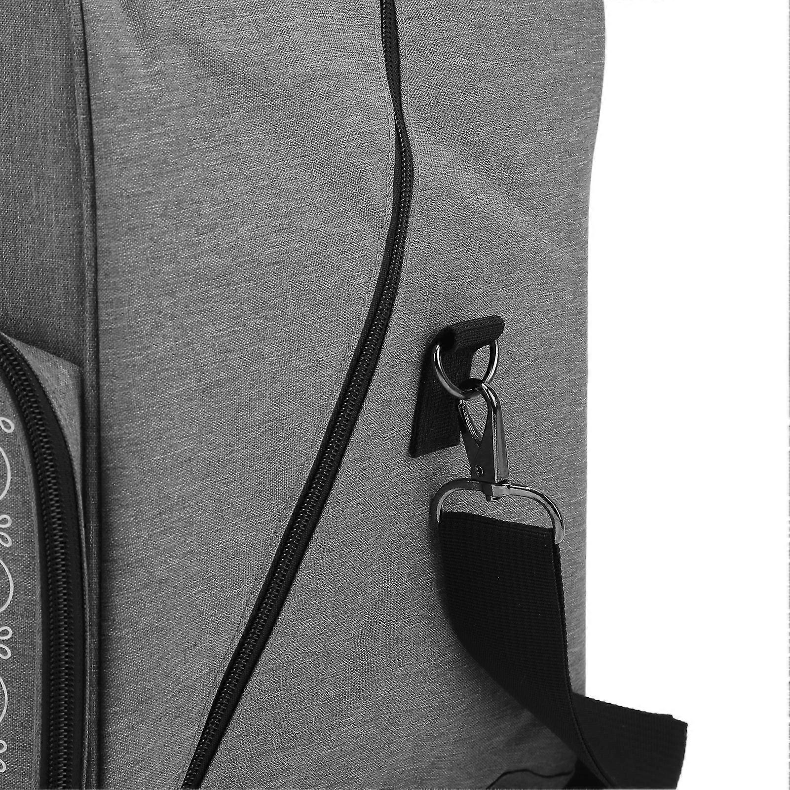 Sewing Machine Bag Large Capacity Durable Practical Multiple Pockets Design Sewing Machine Carrying CaseGray