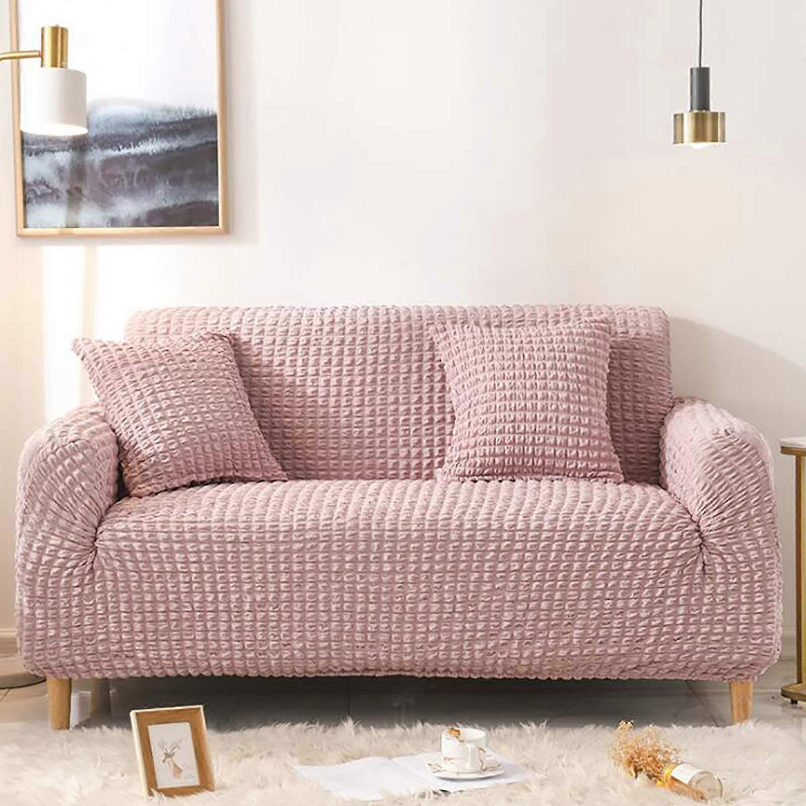 Lattice Couch Covers, Elegant 3D Bubble Strip Sofa Slipcovers, Universal Easy Fitted 1 Seater 90140cm