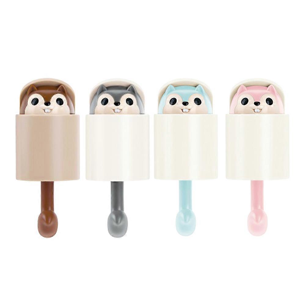 Strong Adhesive Hook Squirrel Hanging Hook for Cloth Hanging 4Pcs Wall Mount
