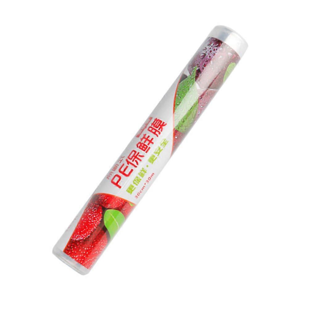 Food Cling Wrap Roll Made of Durable PE Material for Food Storage and Protection Transparent 30cm