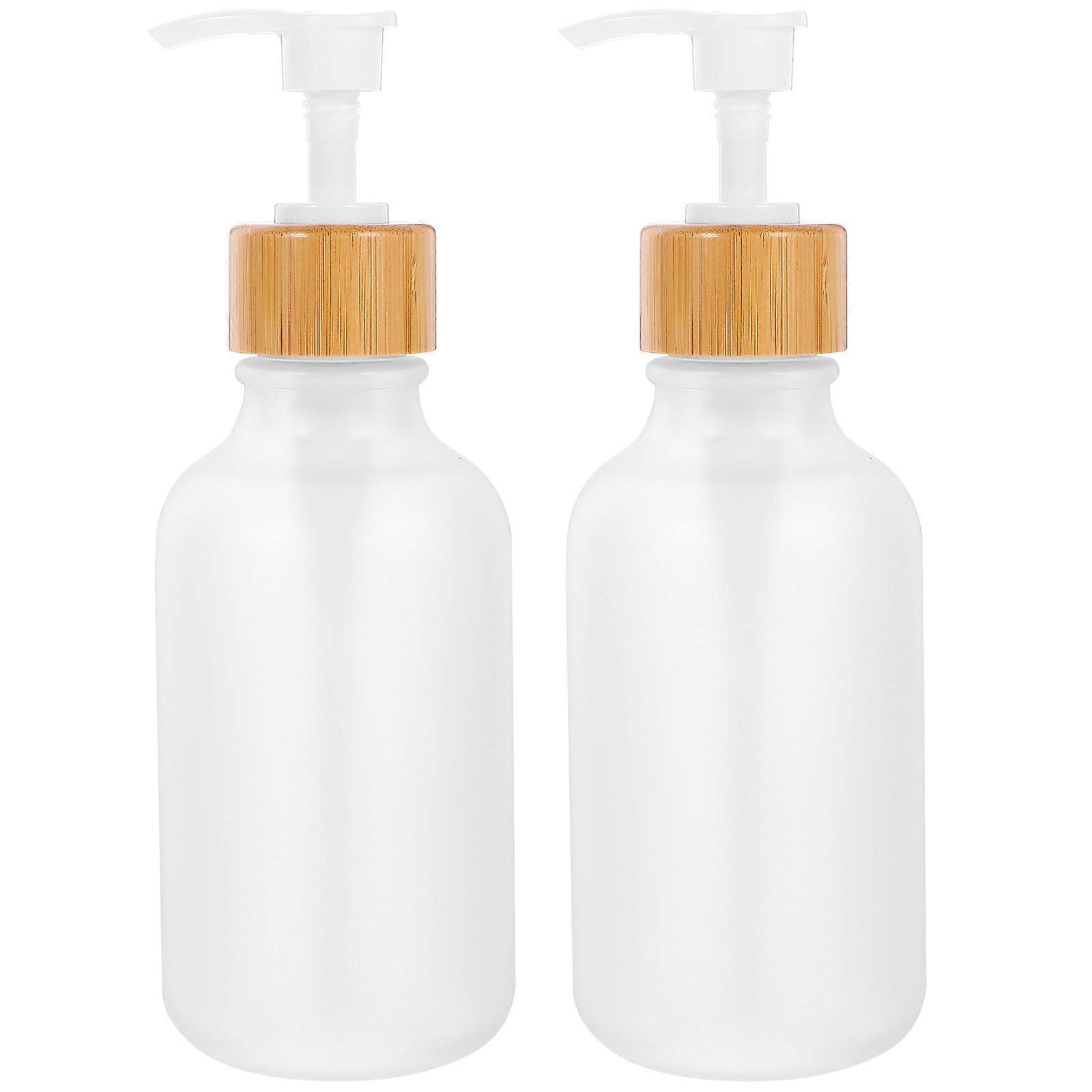 2pcs Empty Soap Pump Bottles 300ml Shampoo Lotion Dispensers