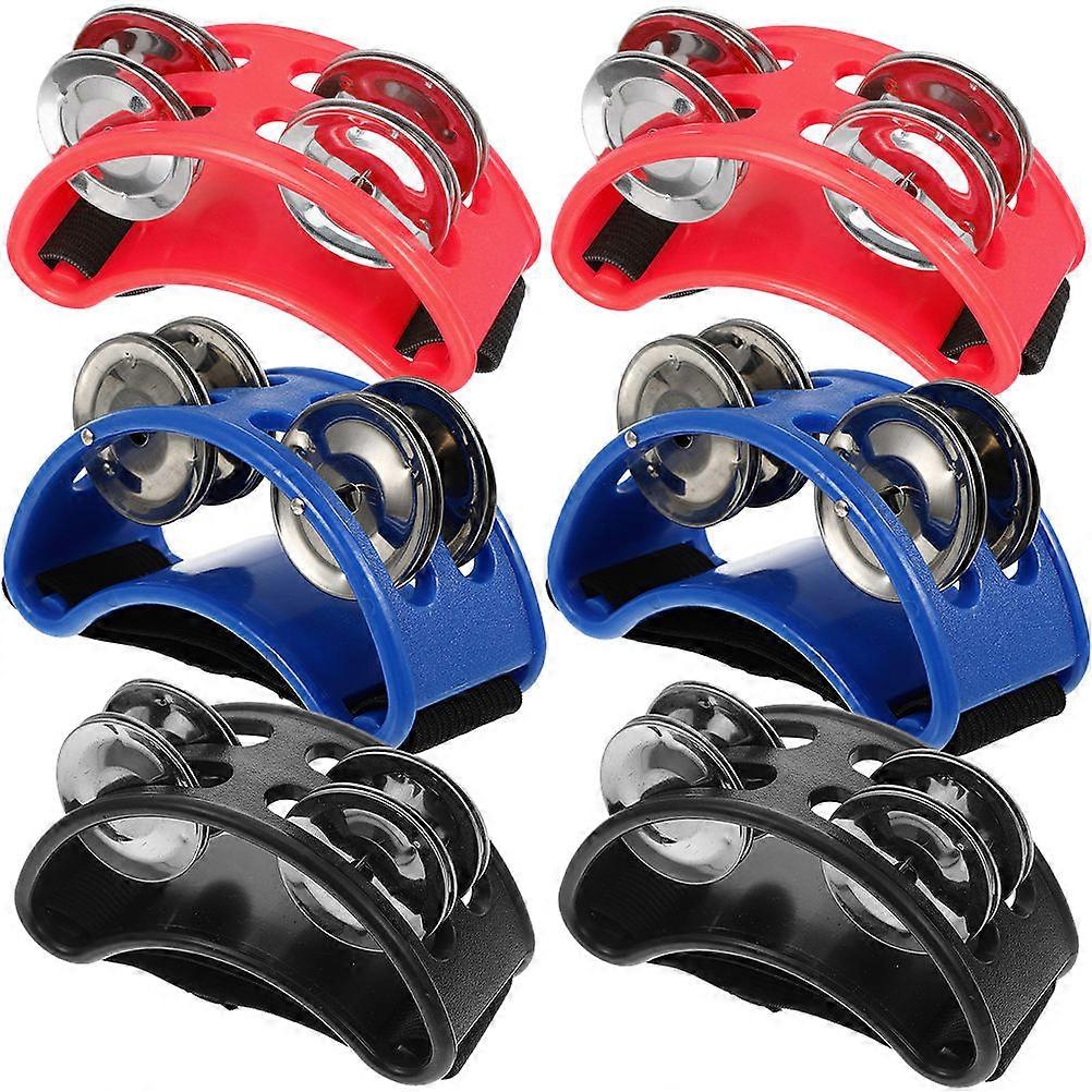 Percussion Jingle Tambourine Metal Jingle Bell Accessory Singers 10x4cm Enliven Music Performance