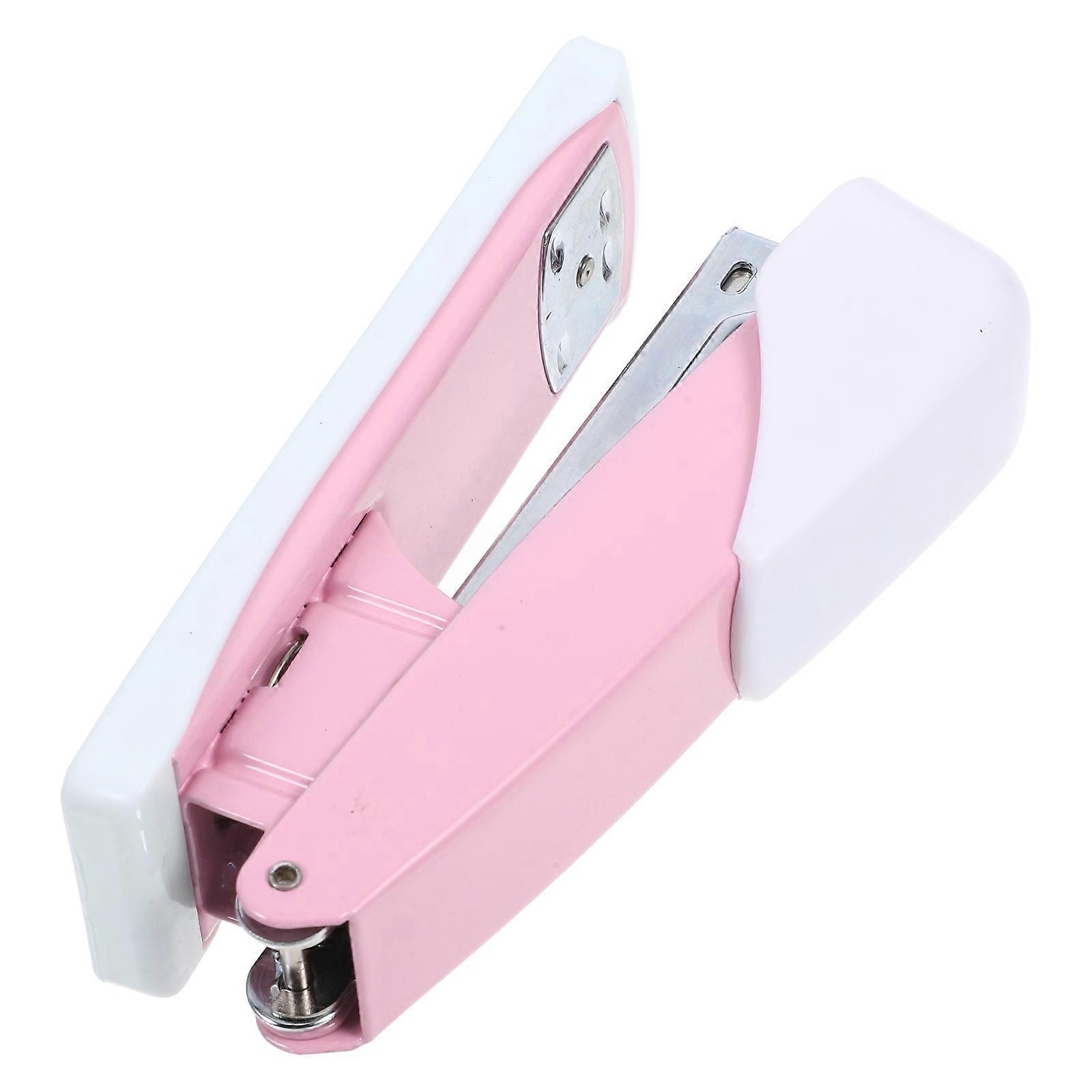 Portable Hand Held Stapler Home Students Modern Iron Binding 1Pcs