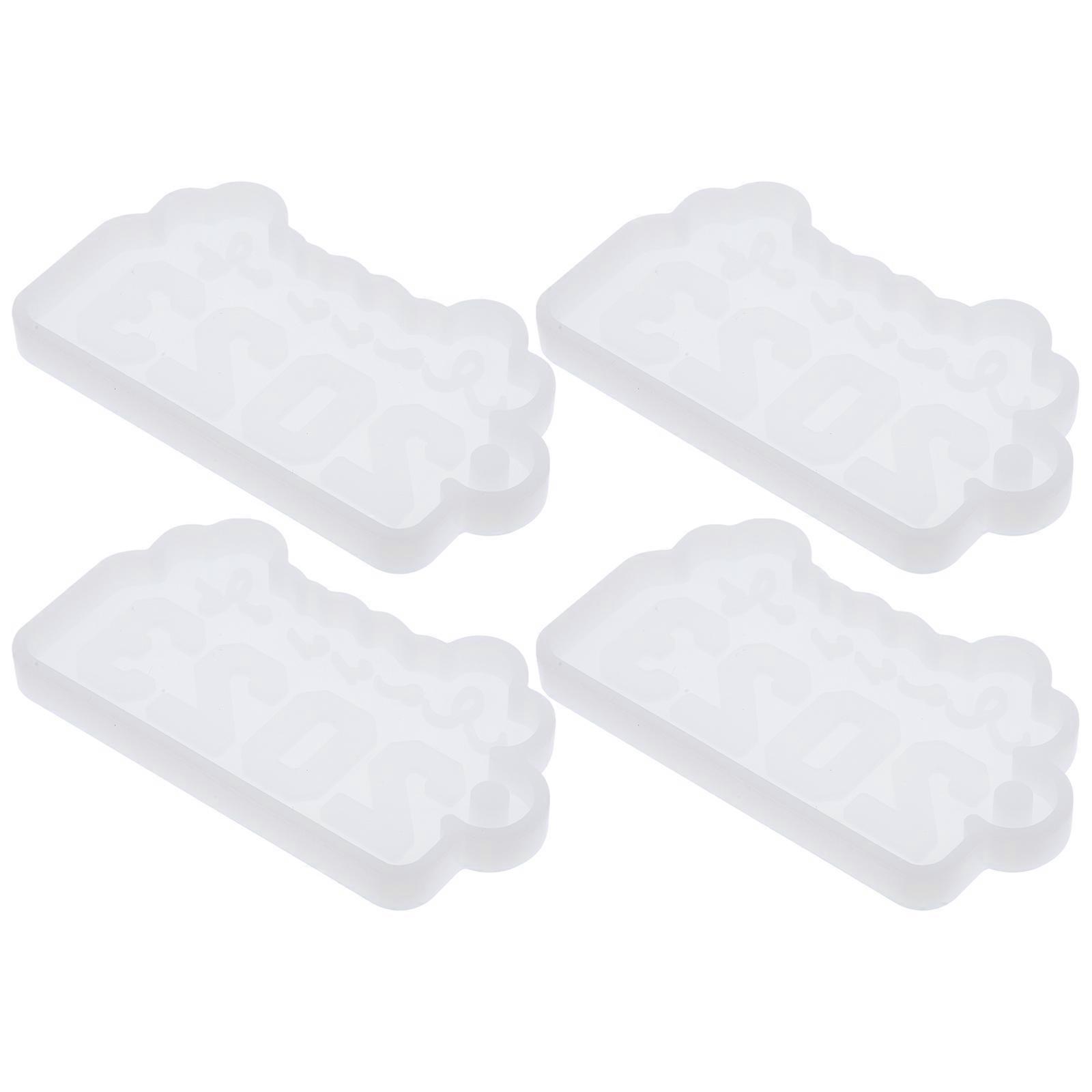 Class of 2023 Keychain Silicone Molds for Epoxy Resin Crafts Portable and Light Weight White Color