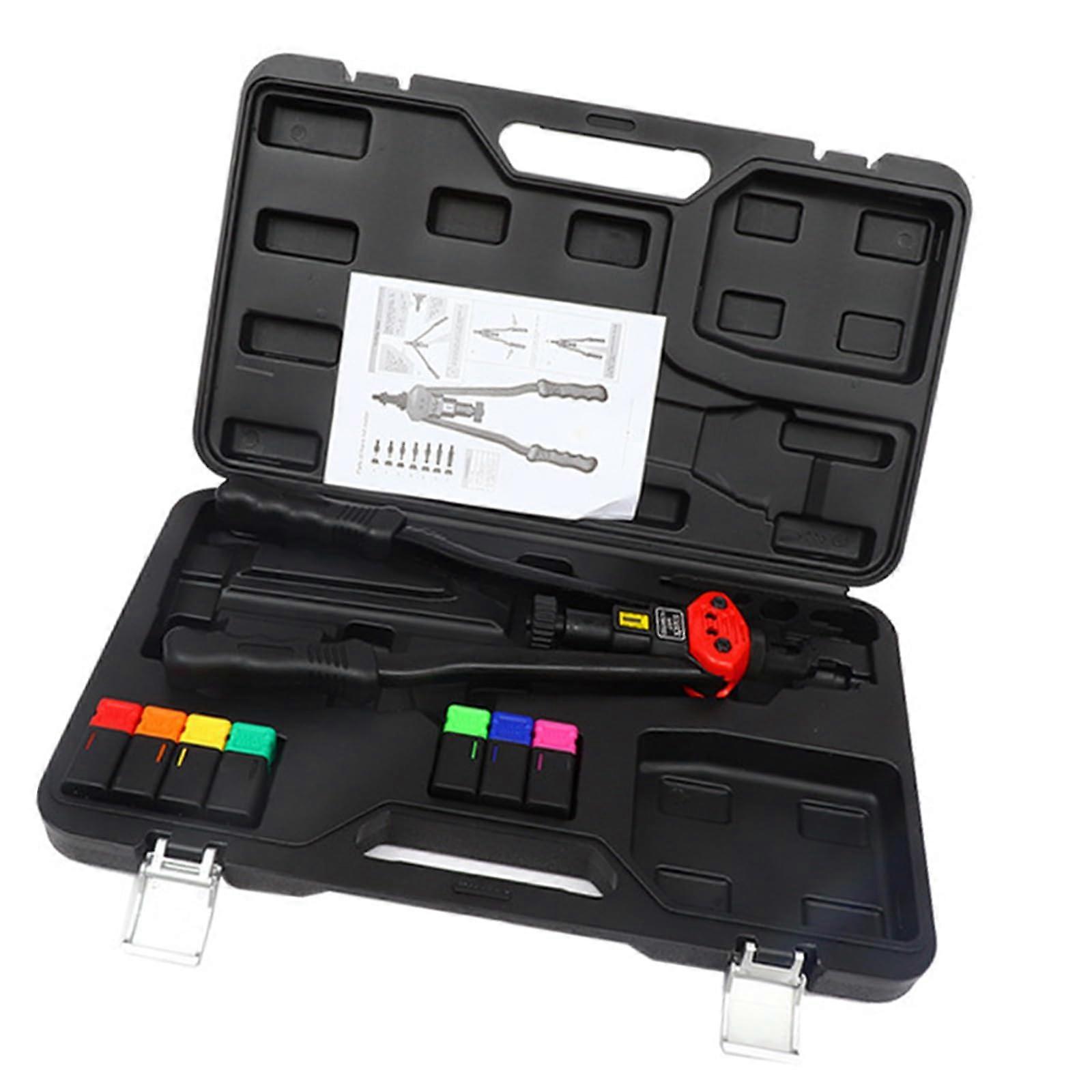 Efficient rivet nut set with nonslip grip and comprehensive rivet nuts for quick and secure fastening