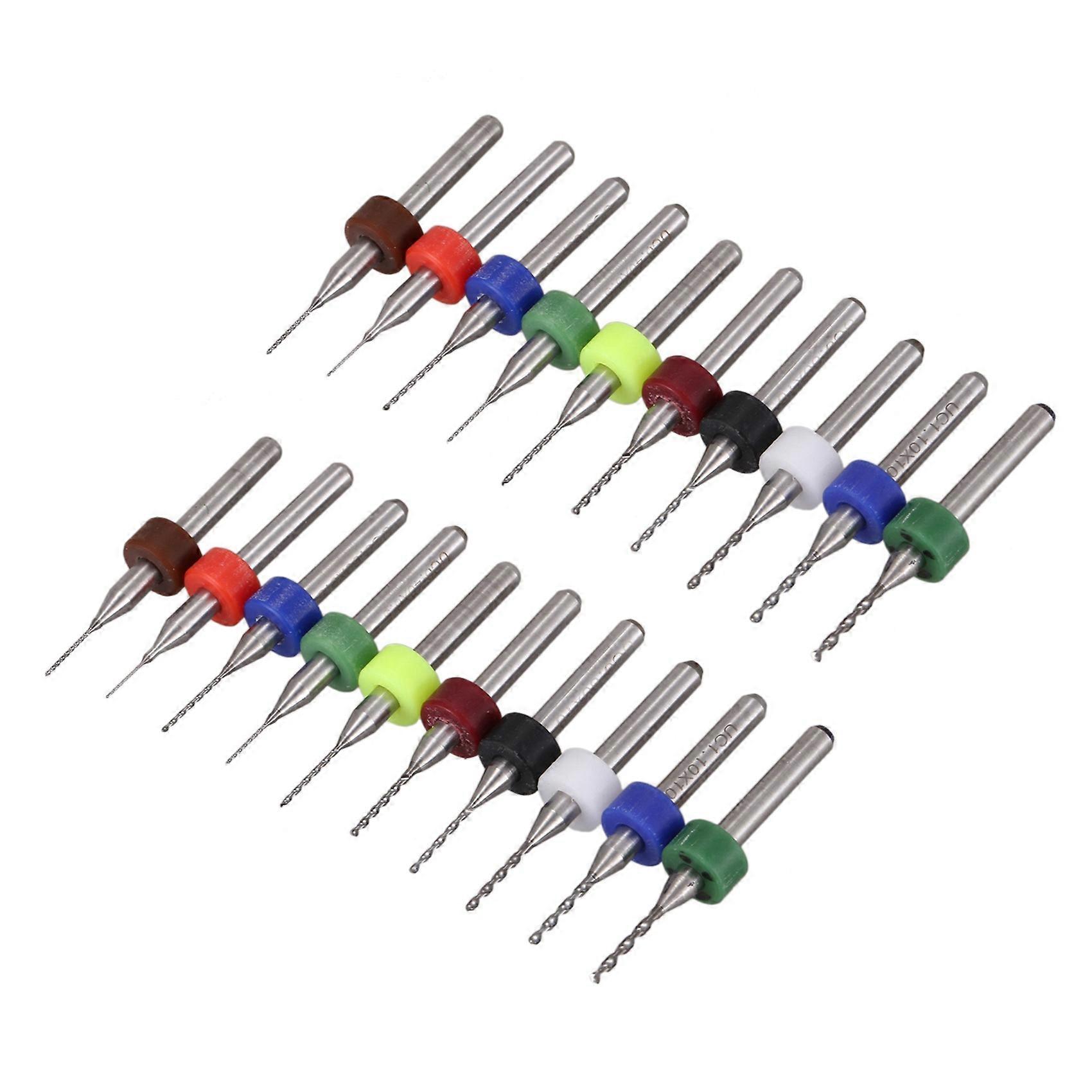 20x Carbide Mini Drill Bits CNC PCB (0.3-1.2mm)