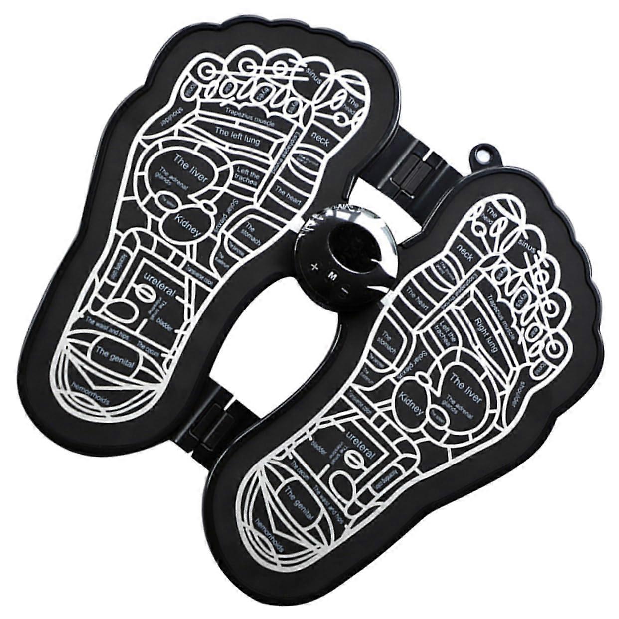 Foldable Foot Massager with Microcurrent Technology Foot Sole Stimulator for Muscle Relaxation Portable and Spacesaving for Office and On the Go