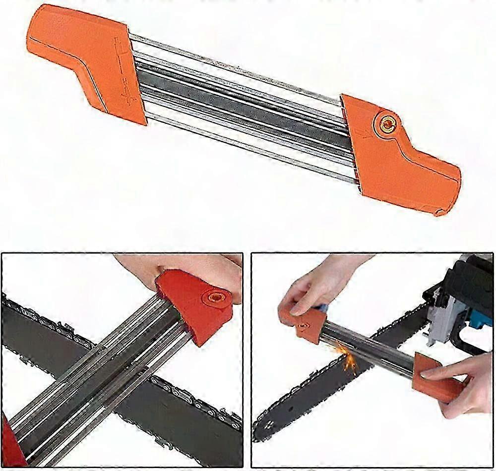 Chainsaw Chain Sharpener - Easy File Grinding Tool for Universal Chainsaw Accessories (4.8mm)