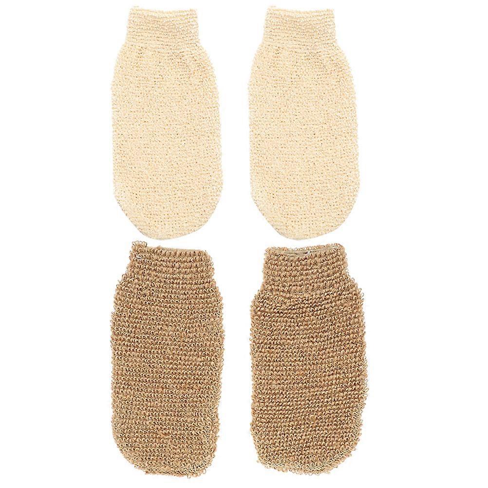 Glove Exfoliator For Body Bathing Accessories Multi 21x11.5cm Foaming 4Pcs