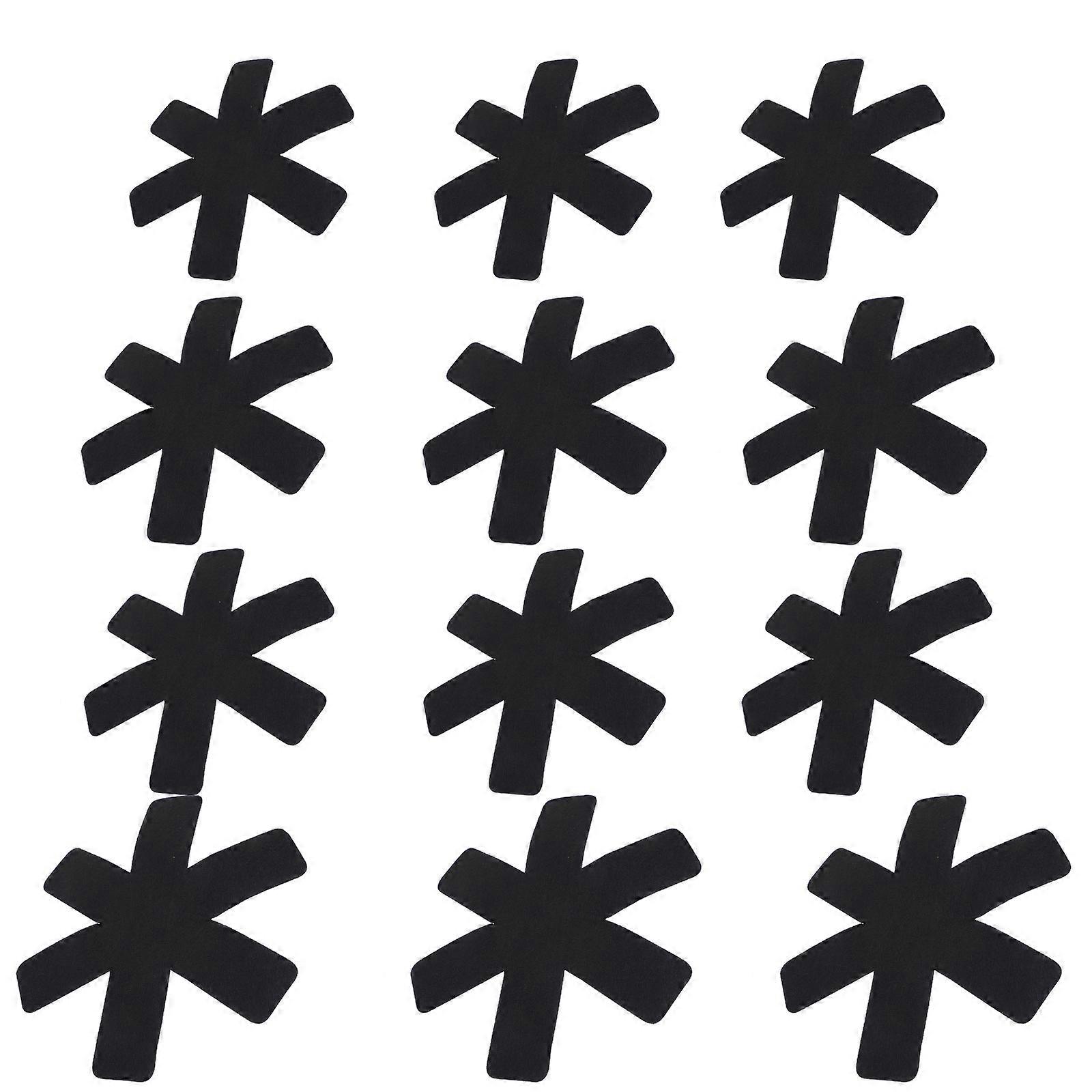 Non-slip Pot Pan Protectors For Storage In Kitchen Dining Room 12Pack Design Black Non-woven