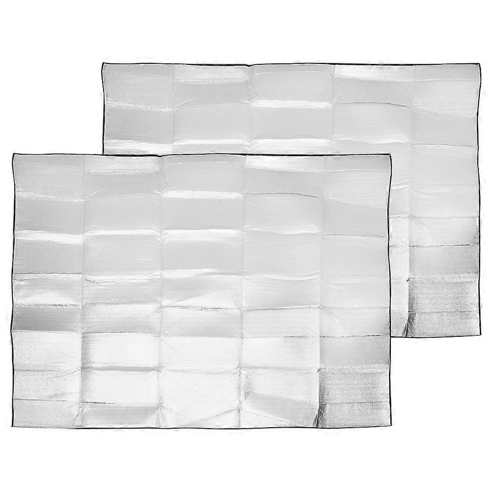 Silver Thickened Picnic Mat for Camping with EPE Foam Suitable for Beach and Outdoor Activities 2 Pieces