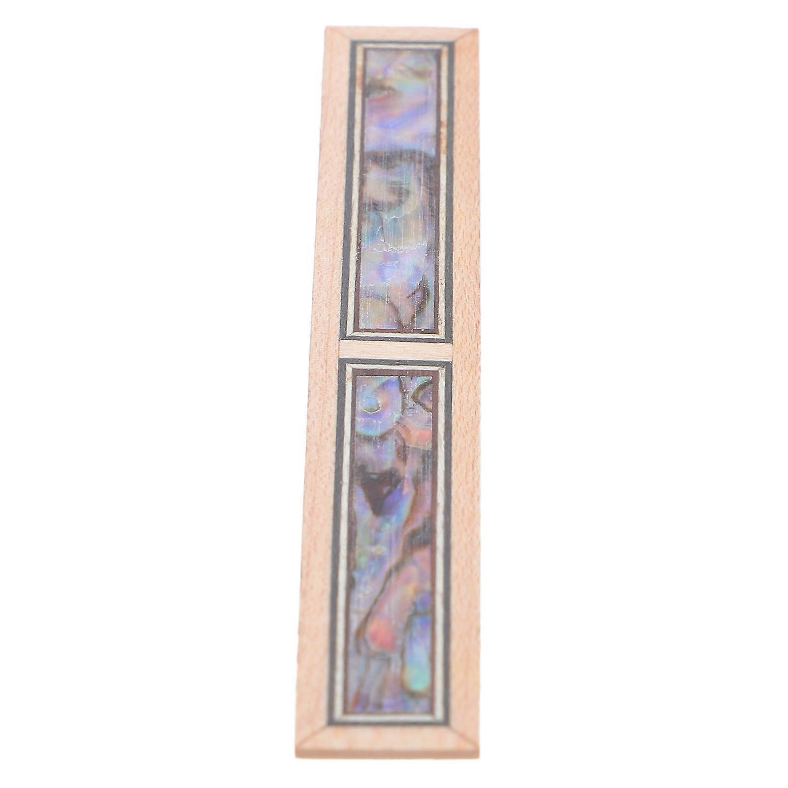 Electric Guitar Bridge Inlay Floral Design Wood Fretboard Inlay Stage Performances 8.00X1.20X0.12CM Maintains Tuning Accuracy 1Pack