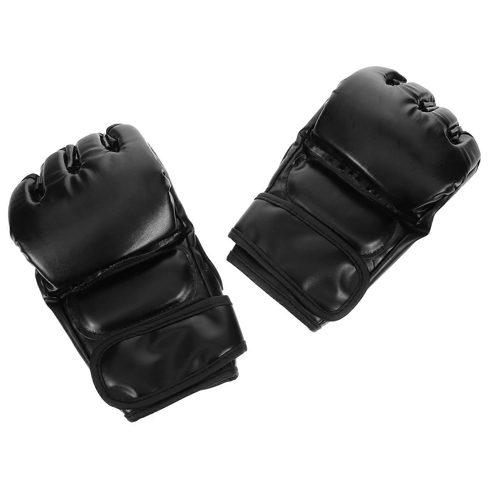 Half Boxing Gloves for Training & Sparring – Durable, Breathable MMA Gear with Wrist Support for Adults