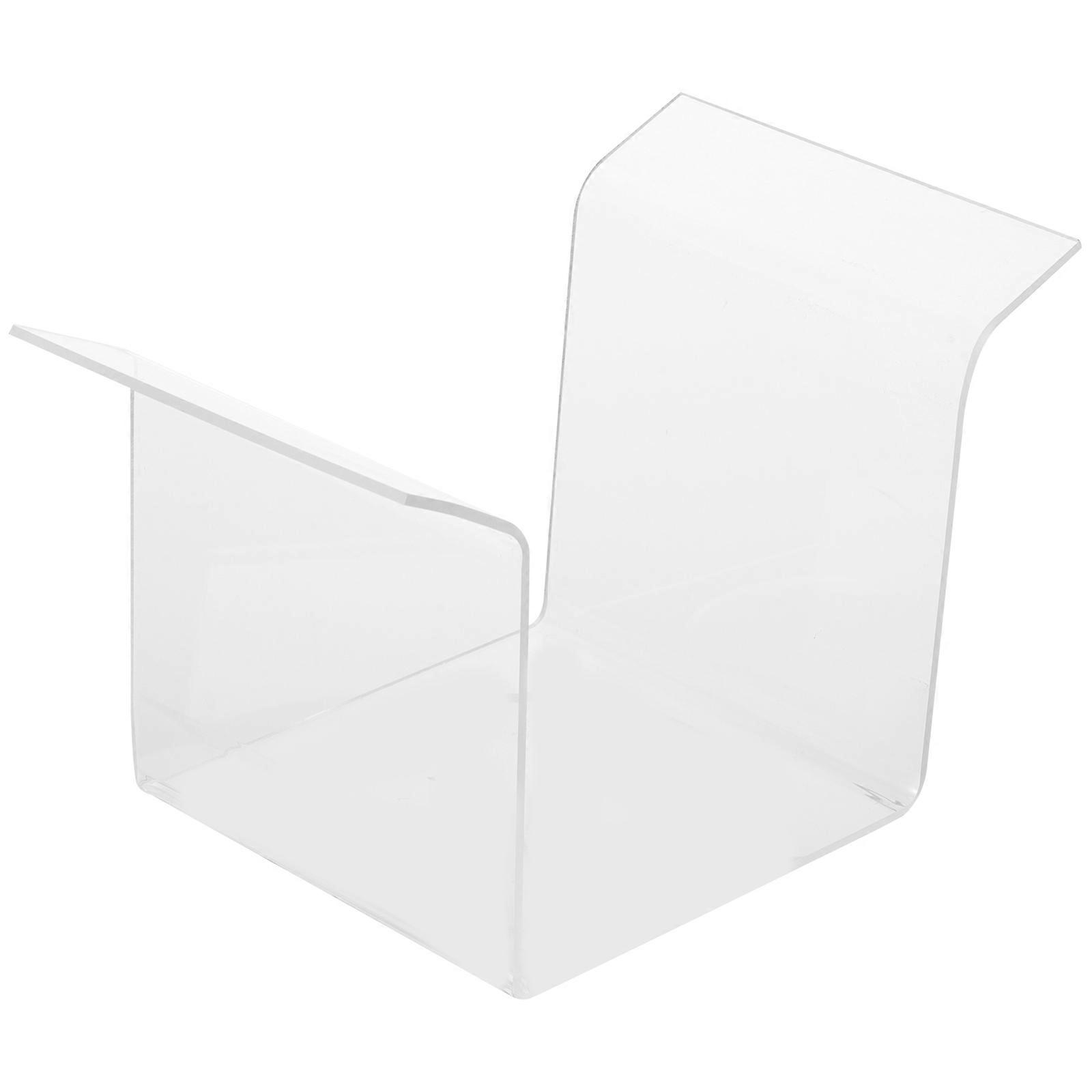Transparent Acrylic Bag Rack Holder for Food Prep with Zipper Lock Design and Stable Support