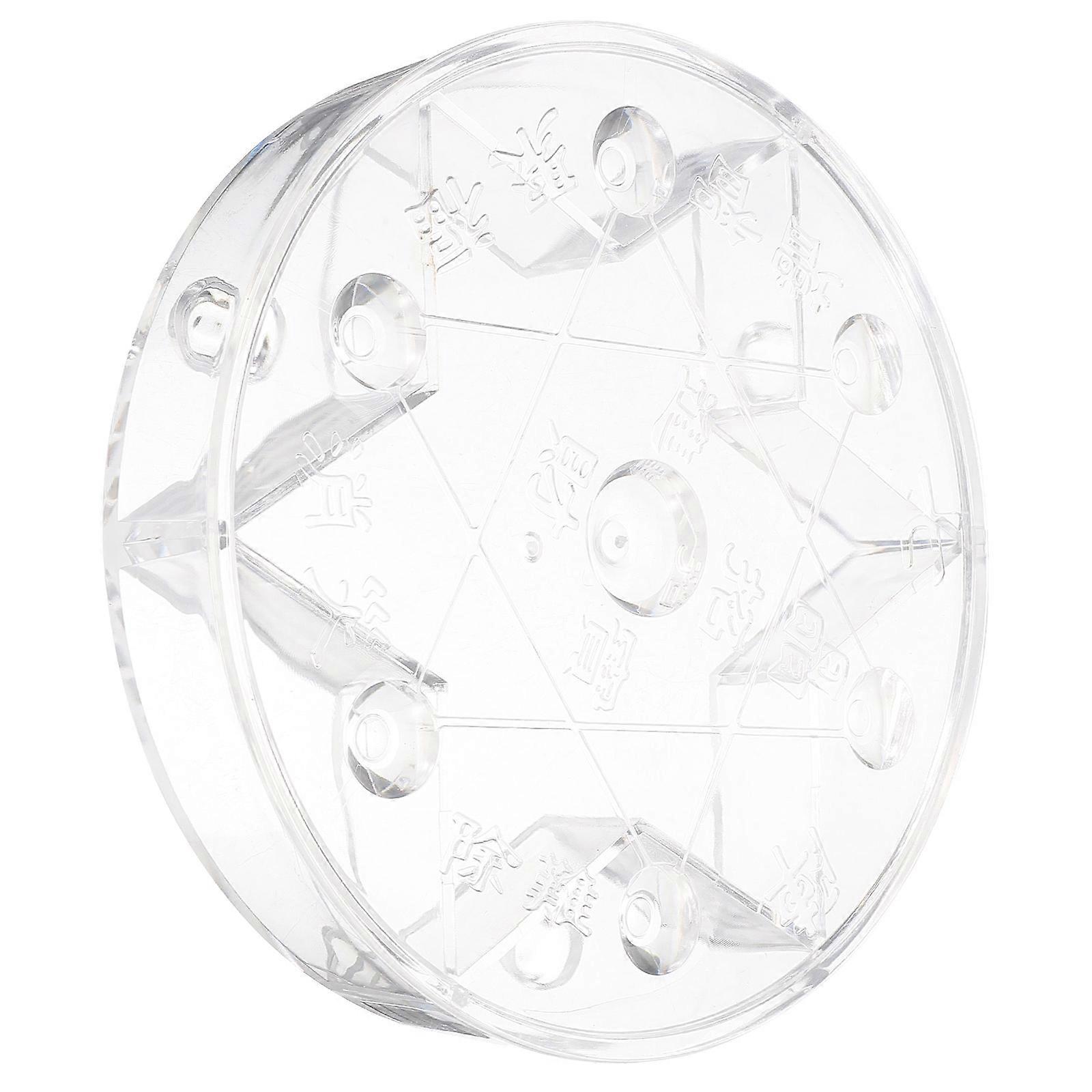 Acrylic Crystal Sphere Holder Transparent Display Base for Storage with Pattern