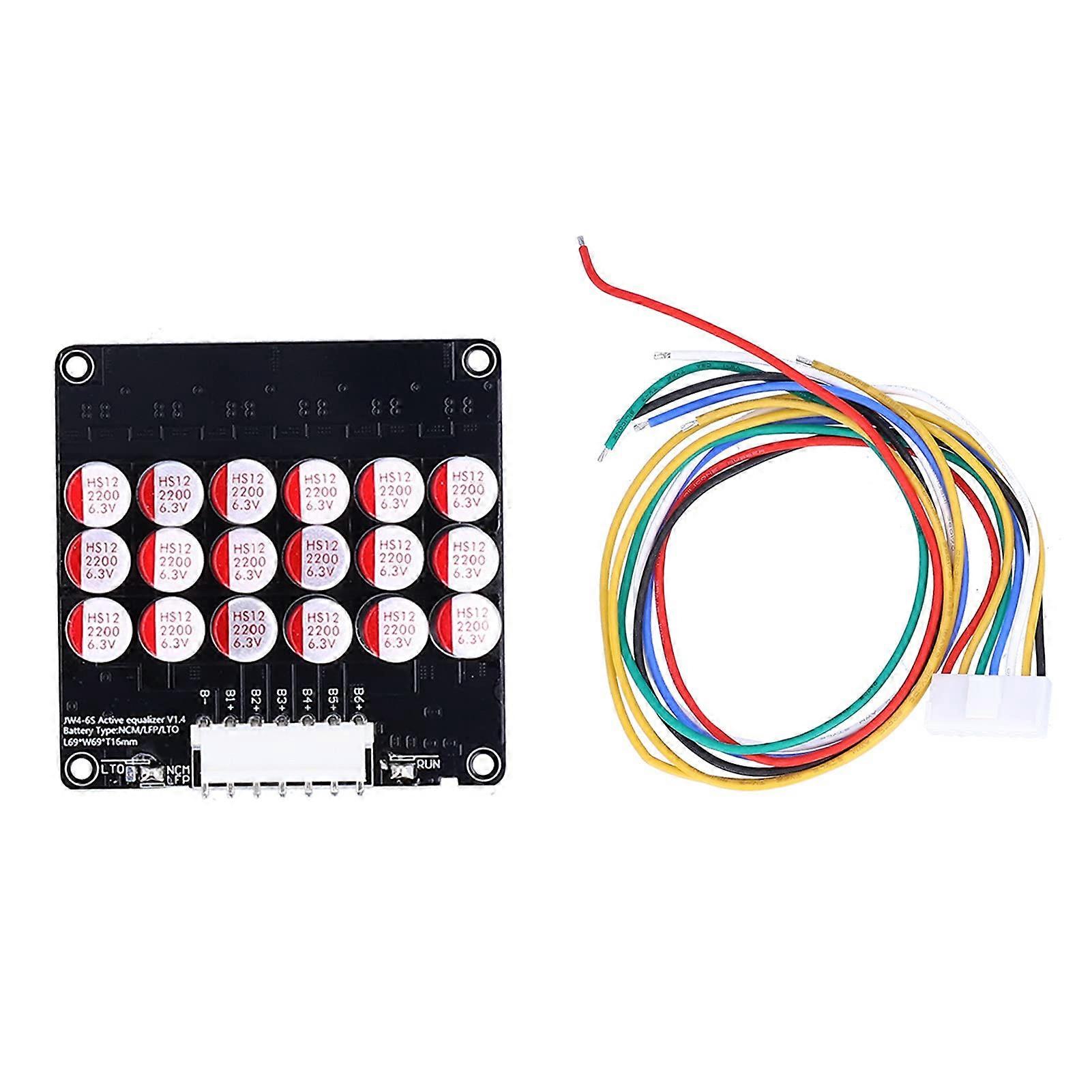 Battery Active Equalizer Printed Circuit Board Balancer Energy Transfer Board Accessory For NCM LFP LTO (6S)