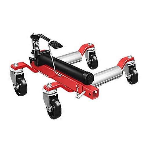 Manual hydraulic trailer mover, mechanical car dolly for effortless transport and positioning of the trailer in red Ref: 6112