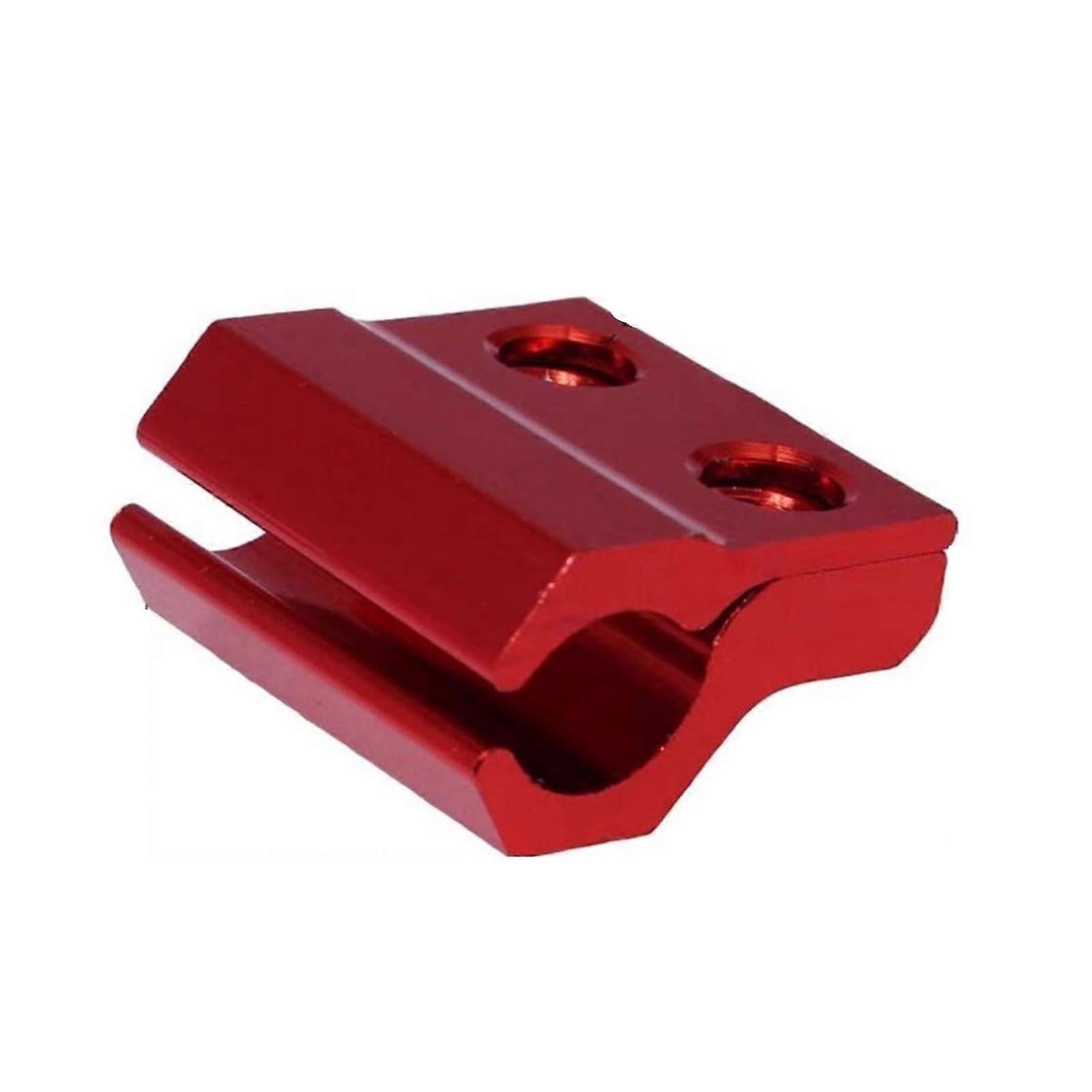Motorcycle CNC Front Wheel Brake Line Hose Clamp Holder for CRF250L CRF250M CRF250 Rally 125R 250R 250X 450R Red Anodized Rust-Resistant