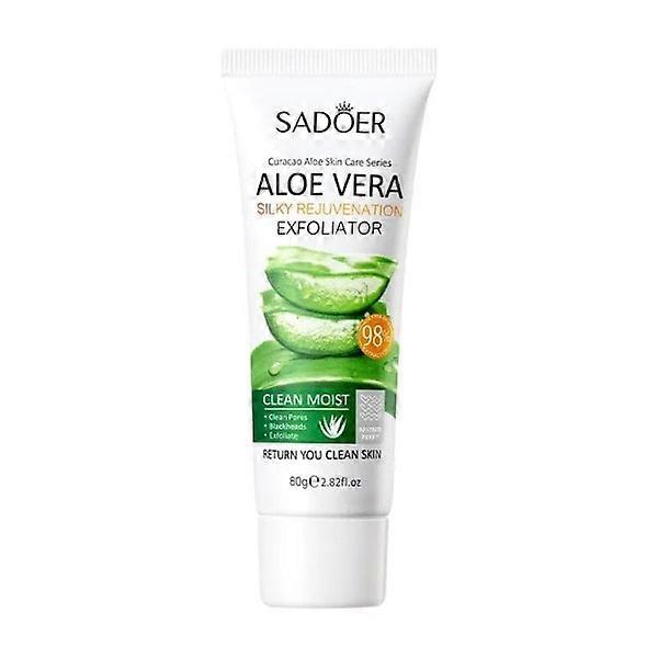 フェイス角質除去ジェル、アロエベラフェイシャル角質除去スクラブクレンジングホワイトニングニキビブラックヘッドトリートメント。