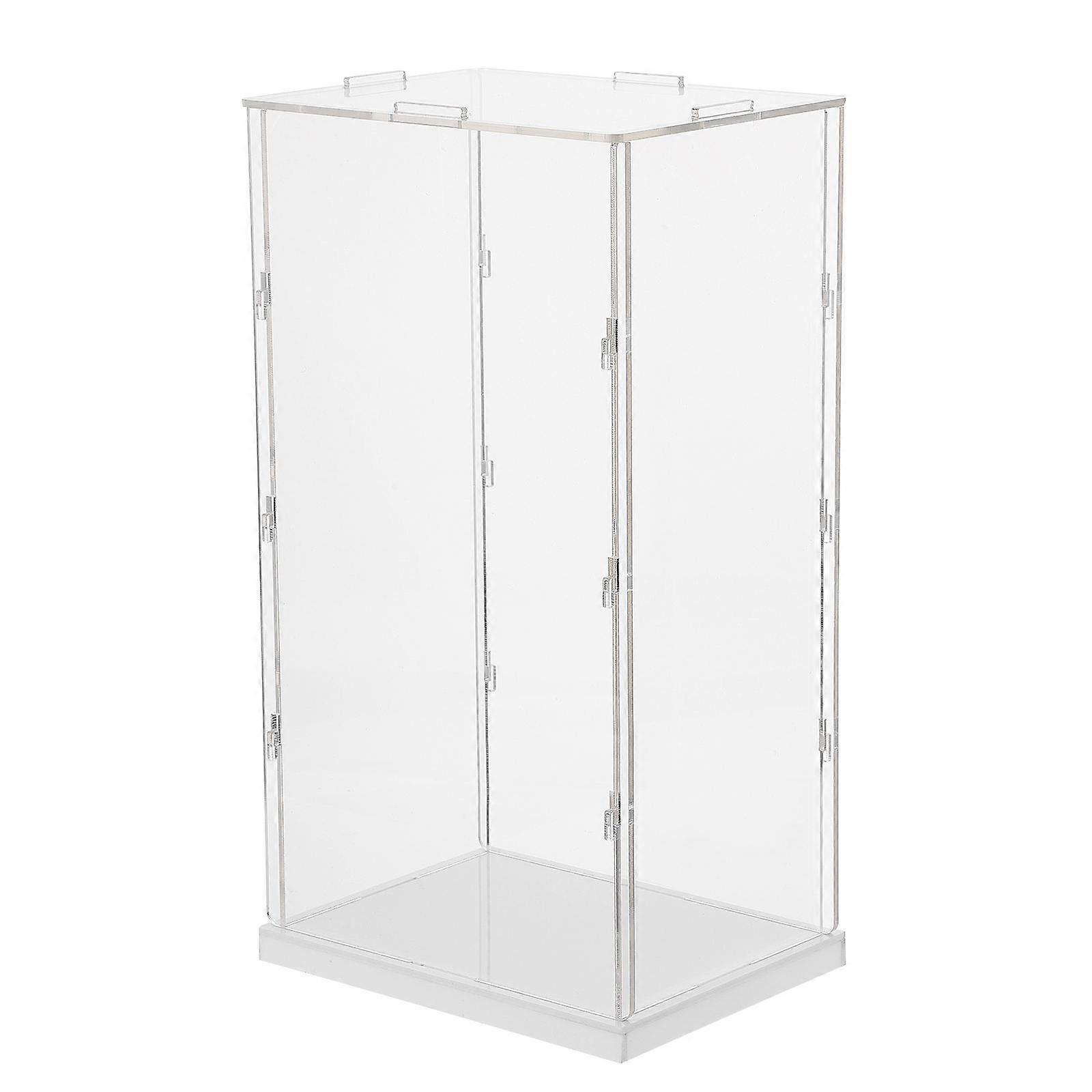 Acrylic White Storage Box for Collectibles Dust Proof and Water Proof 1pc