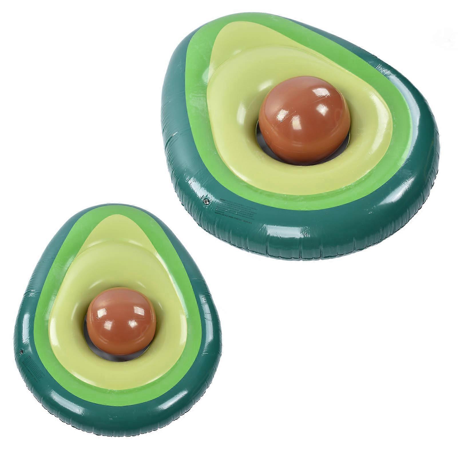 Avocado Pool Float PVC Inflatable Pools Raft Lounger Beach Floaty Party Toys with Ball