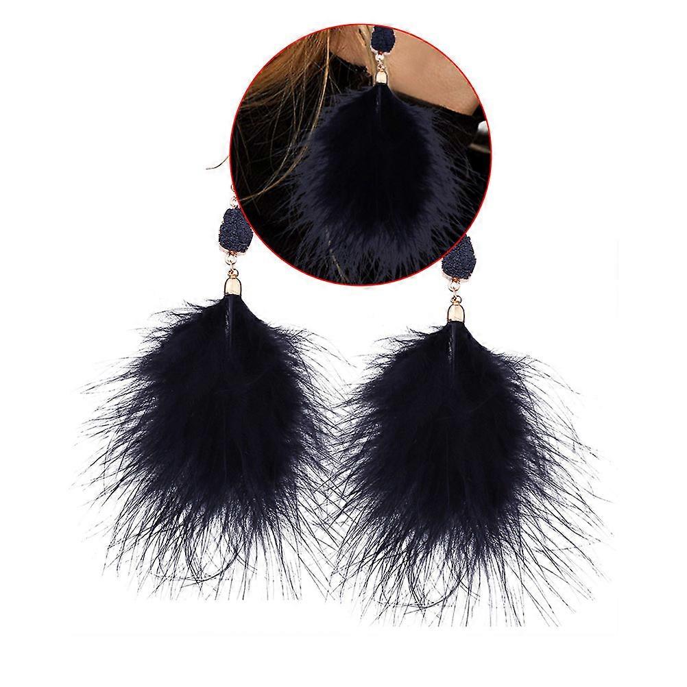 Lightweight Black Long Ear Hooks Ear Decorations For For Daily Use 1Pair