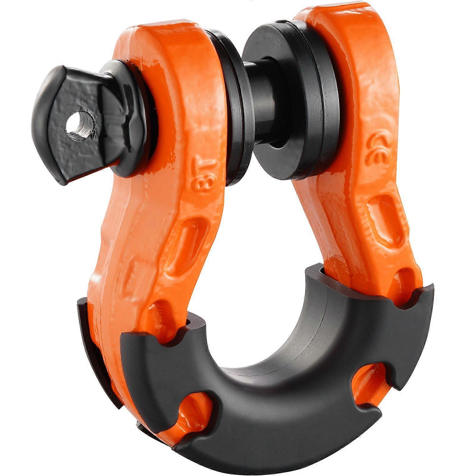 3/4“ D 形环卸扣，2 件装合金钢卸扣，带 7/8” 螺丝销、隔离器和垫圈，适用于吉普车卡车