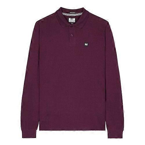 Weekend Offender Mens Dice Badge Long-Sleeved Polo Shirt