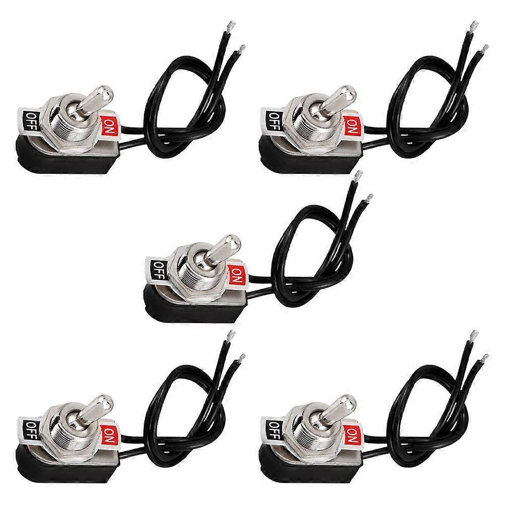 Compact Multi Color Zinc Alloy Mini Toggle Switch for Car with Convenience and Durable Construction 5 Pieces