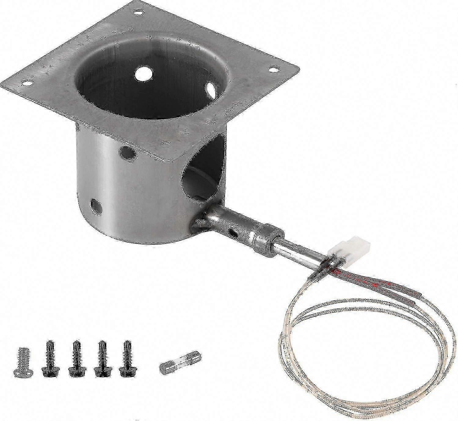 Traeger Pellet Grill Fire Pot Burn Pot & Hot Rod Ignitor Replacement Kit with Screws & Fuse
