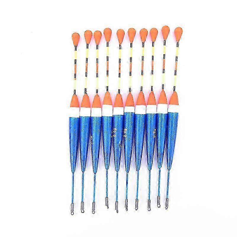 10 Pcs Assorted Outdoor Fishing Lure Floats & Bobbers with Hooks - Slip Fish Drifts in Various Sizes for Anglers