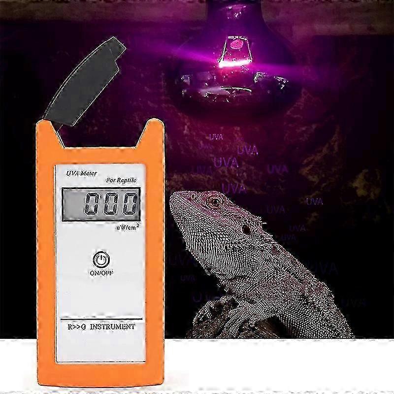 Portable UVA Meter with Silica Gel - Precision 3.5-Bit LCD Measurement Device for UV Levels w/ W/cm2 Display