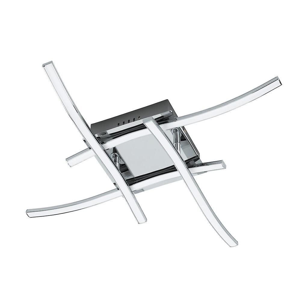 Eglo Valmora Integrated LED Semi Flush Light Chrome