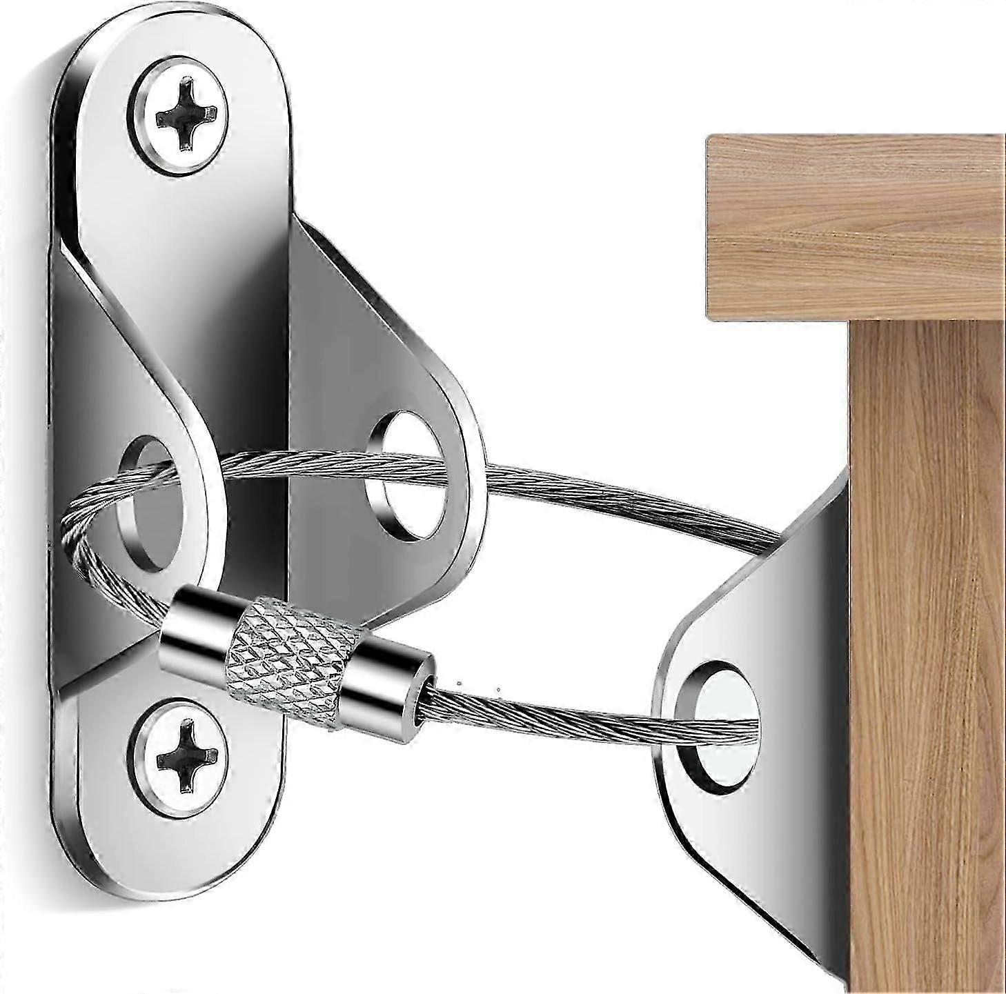 6 قطع طقم مثبتات الأثاث لتدقيق الطفل ، تستخدم أحزمة الأثاث لمنع السقوط ومكافحة الحافة ، خزانة الملابس أو الخزانة على المراسي الحائط