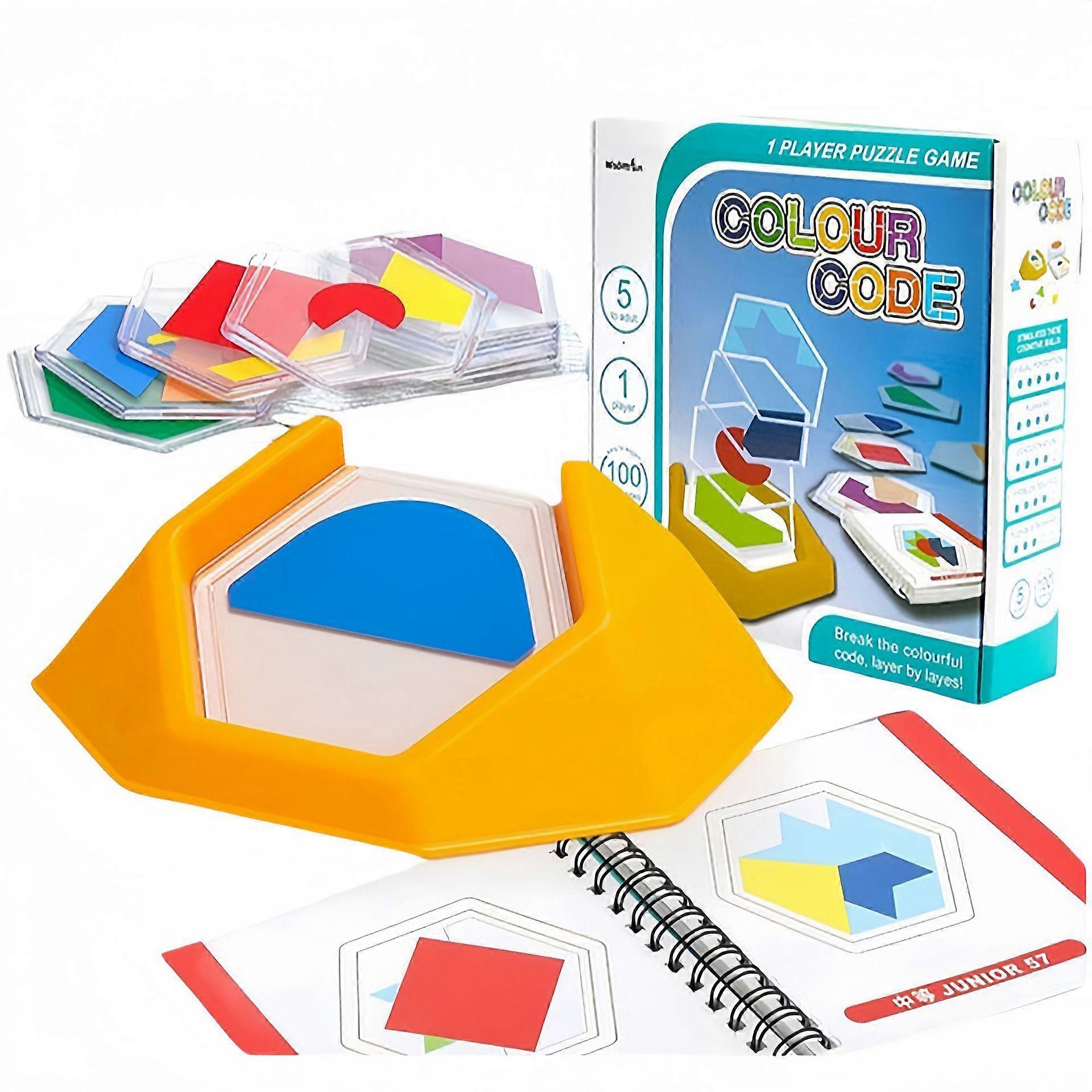 Children's puzzle toys, intellectual colorful block competition children's board game