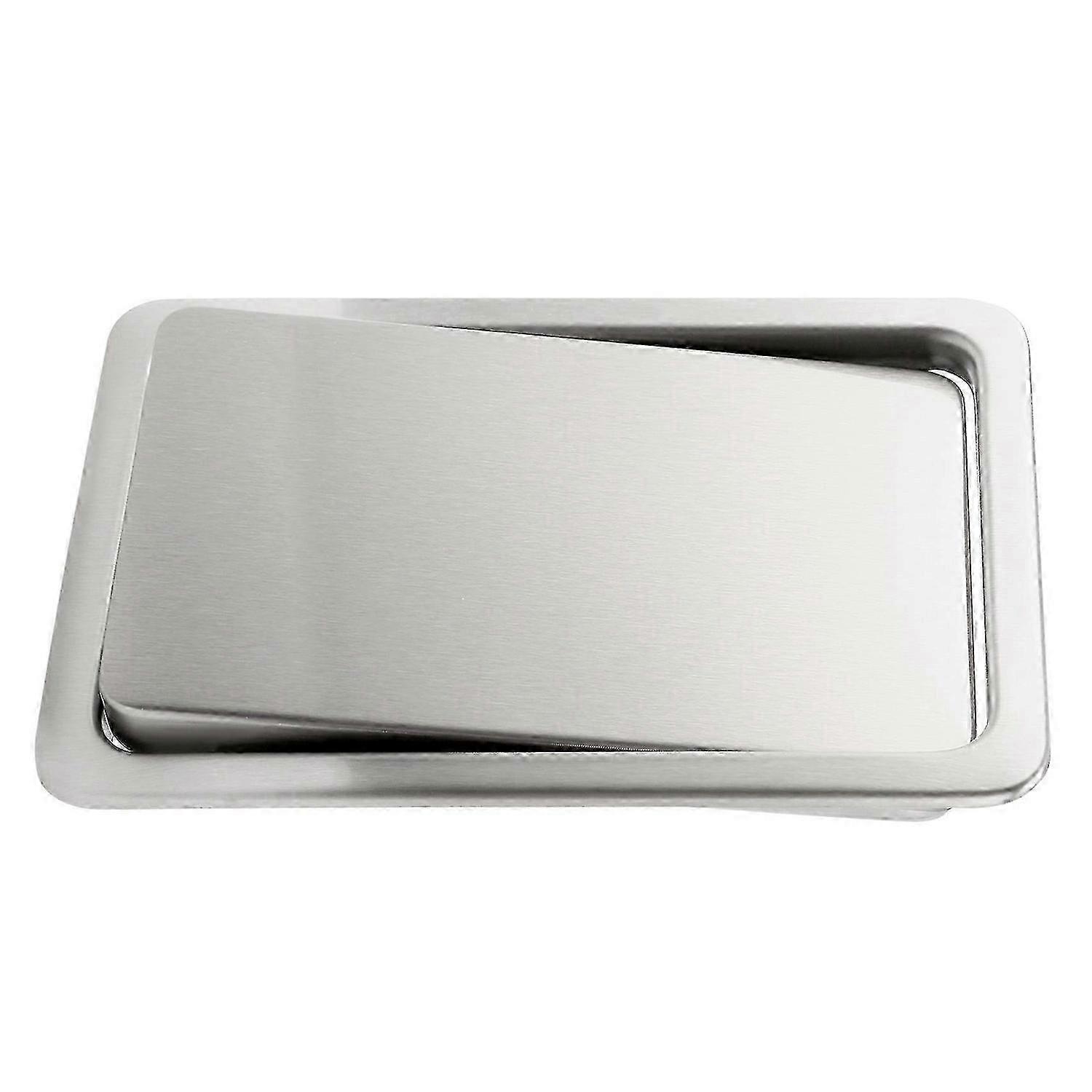 Built-in Garbage Flap Trash Bin Cover for Kitchen Countertop - Flush Mount Design