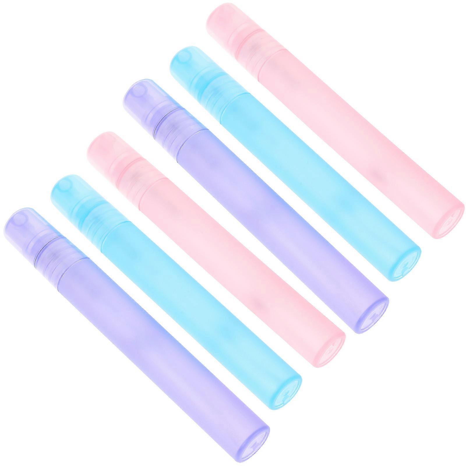 6pcs Small Spray Bottles for Travel 10ml Plastic Containers Assorted Color