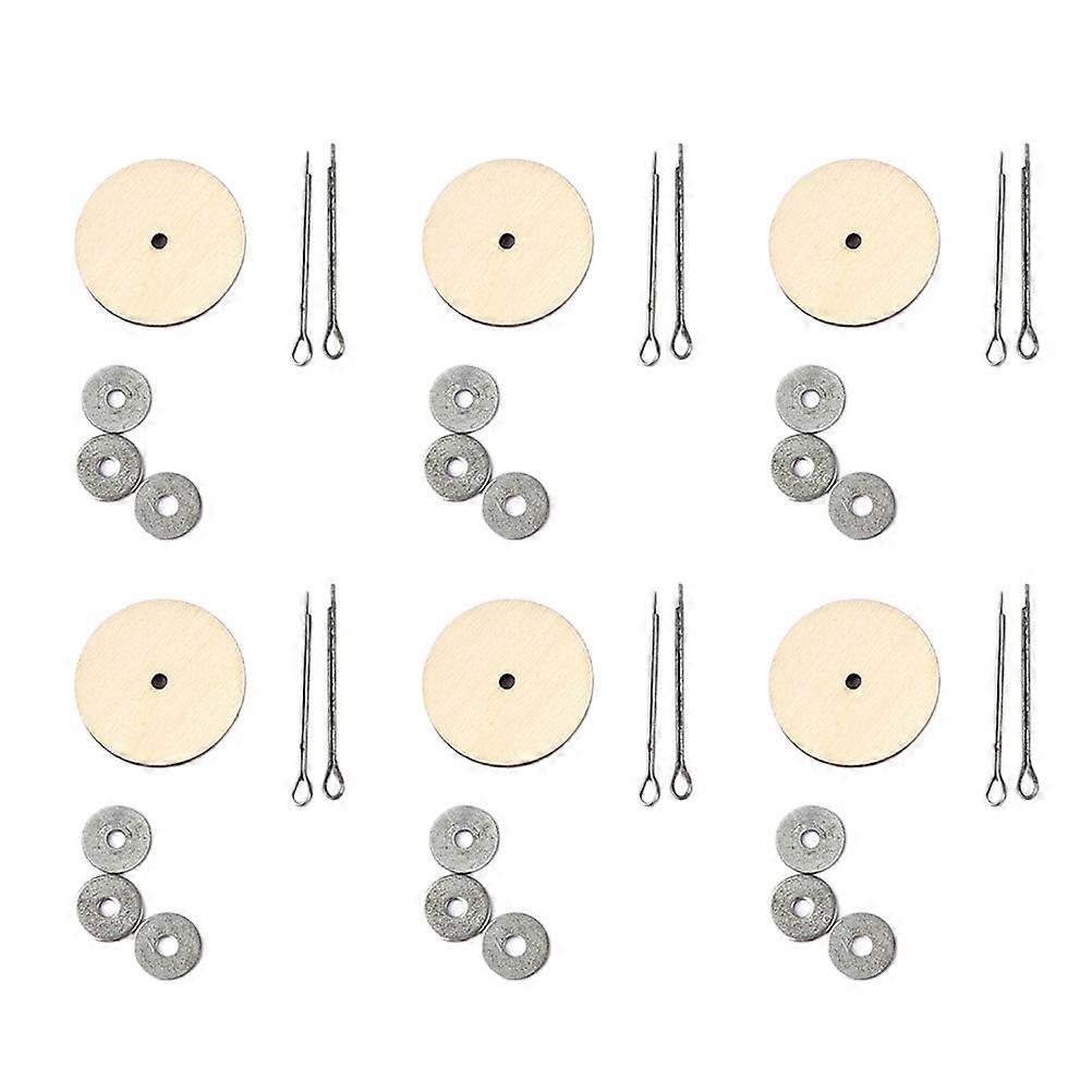 20 Sets Doll Making Craft Joints Accessories Silver PP Flexible Rotatable for Moveable Dolls Size 18MM