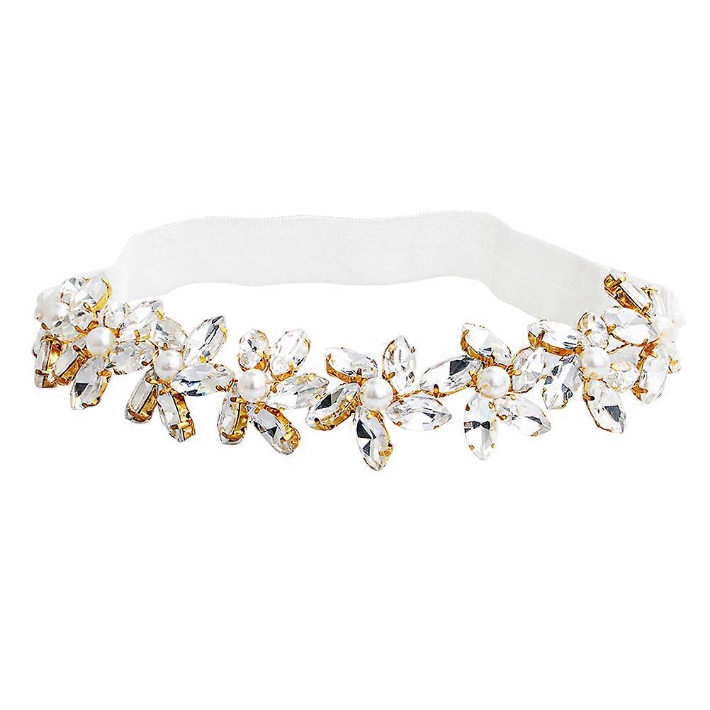 a polished product description based on the details you provided:
**Elegant Bridal Pearl Flower Crystal Garter – for Brides & Special