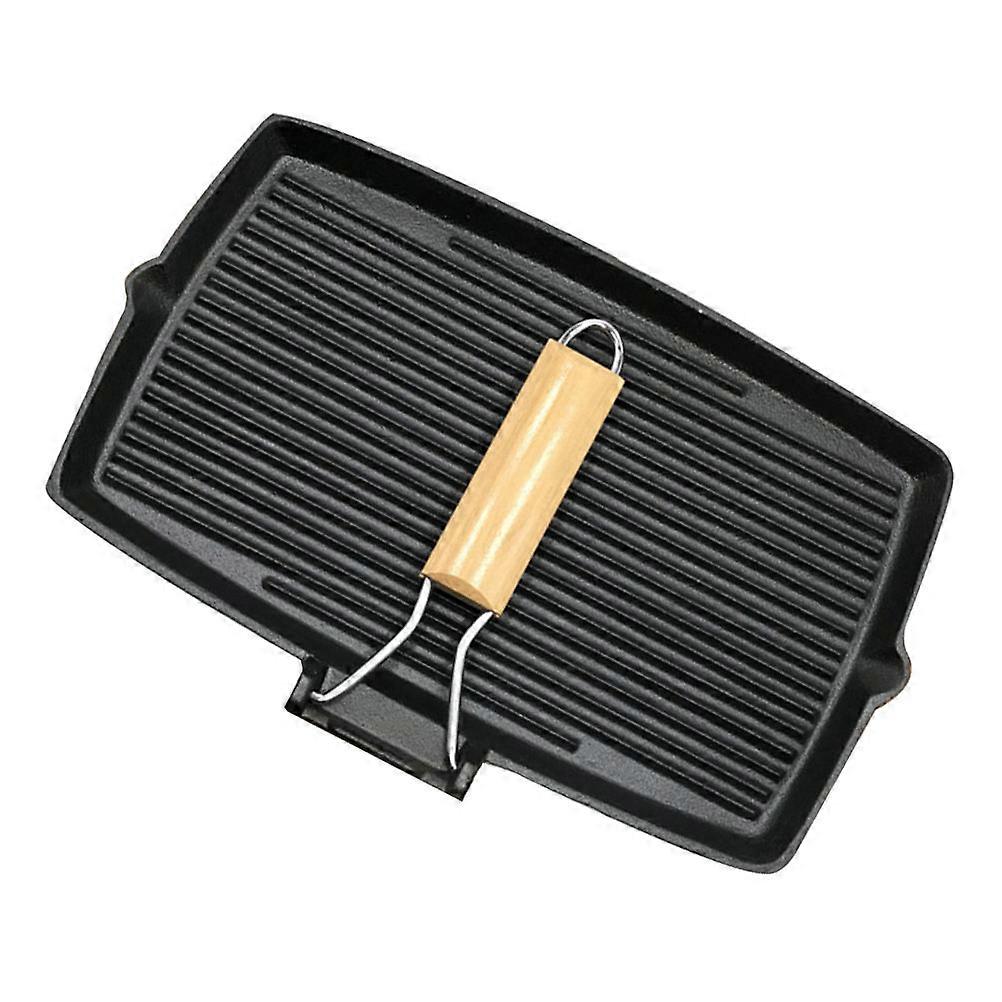 Black Iron Frying Pan with Hanging Hole Design for Kitchen Use NonStick Cookware 1Pc