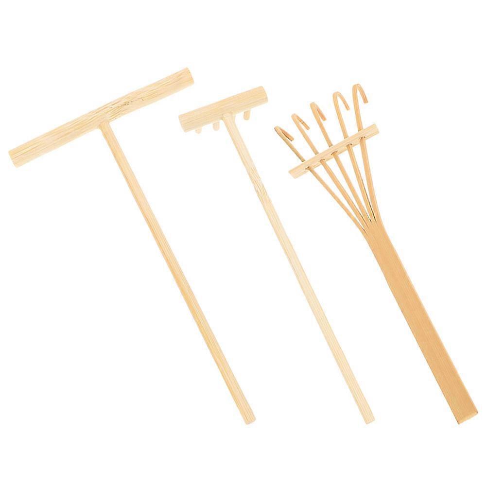 Table Rakes for Desktop Zen Garden Includes Tooth, Claw & Curved Rakes for Meditation & Sand Tray Use