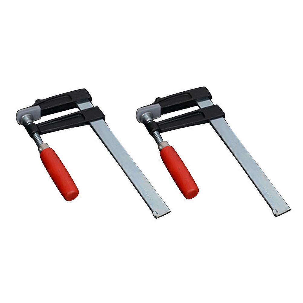 2pcs 50x200mm Heavy Duty F Shape Clamp for Woodworking High Strength Hand Tool Red Handle